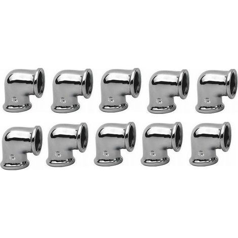 COUDE CHROMÉ 3/8 POUCE (1/2)