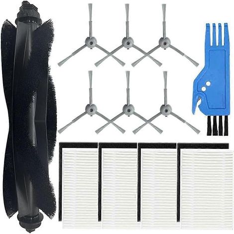 Pour Eufy Aspirateur L60 SES/L60/L60 Hybrid/L50/L50 SES, brosse principale et latérale filtre HEPA pièces de rechange (1/5)