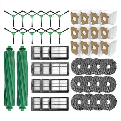 Accessoires et pièces détachées pour nettoyeurs multifonctions Plus 405/505 : brosse principale, filtre HEPA, lingette de nettoyage et sacs à poussière. (1/5)