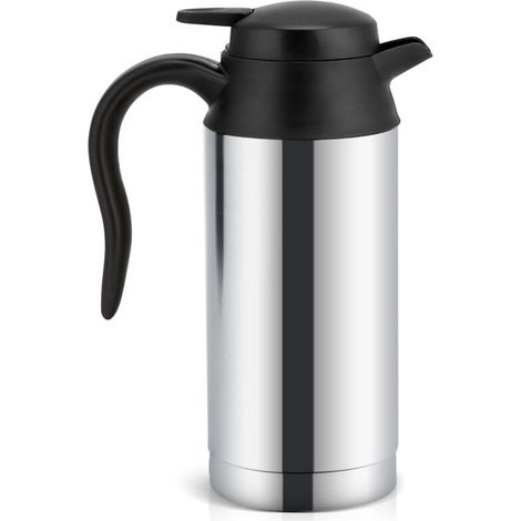 Bollitore elettrico per auto in acciaio inox, tazza riscaldata, tazzina da caffè, borraccia da viaggio, 12V, 750ml (1/3)