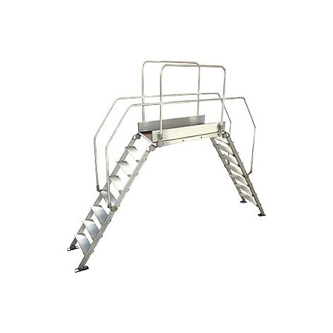 Pasarela de aluminio con escalera  carga máx total 200 kg  8 (1/4)