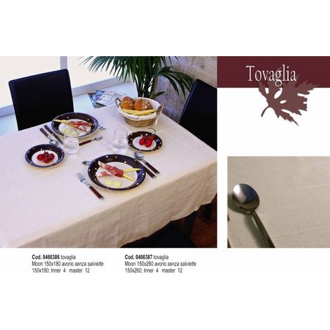 Tovaglia moon 150x180 avorio bizzotto - bizzotto (1/2)