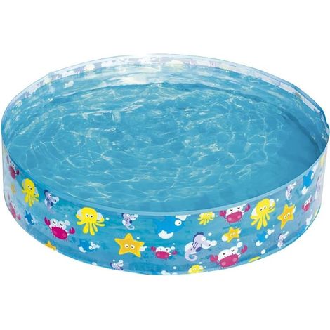 Pataugeoire ronde hors-sol pour enfants 122 x 25 cm (1/4)