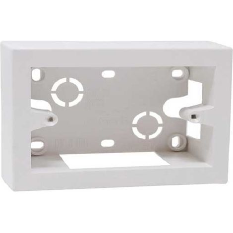 Boîtier mural modulaire 4 modules monobloc universel couleur blanc IP40 Ettroit MT3604 (1/2)