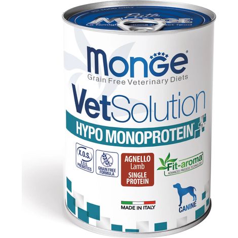Monge Cane Vetsolution Hypoallergenic Monoproteico 400gr Agnello