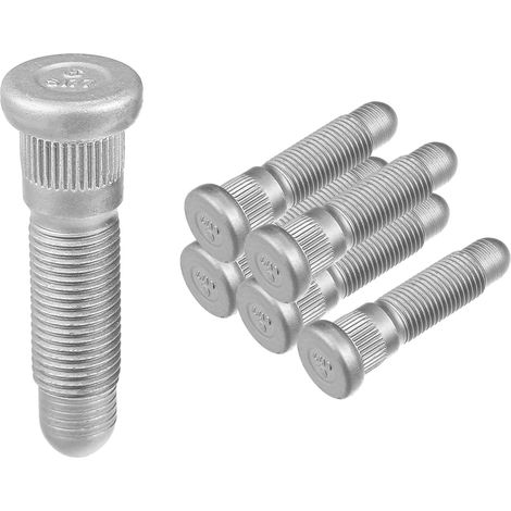 6 Goujons De Roue Dentelés pour 3500HD 07-10 Couleur: Argent, Matière: Métal, Taille: 65x21mm, OE: 610-428, Longs Et Dentelés, pour 2000-2020 (1/5)