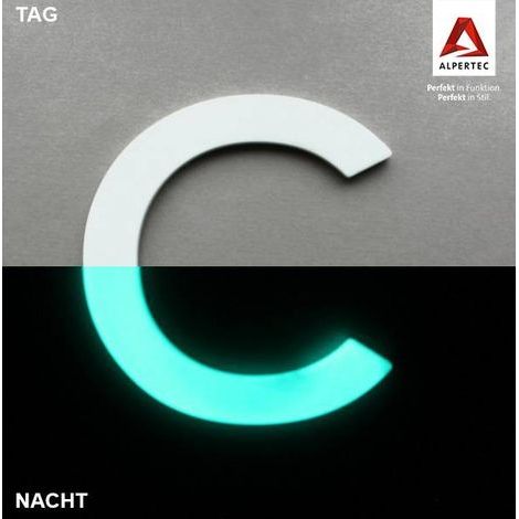 Alpertec Klebebuchstabe C Hausnummern Hausnummerschild