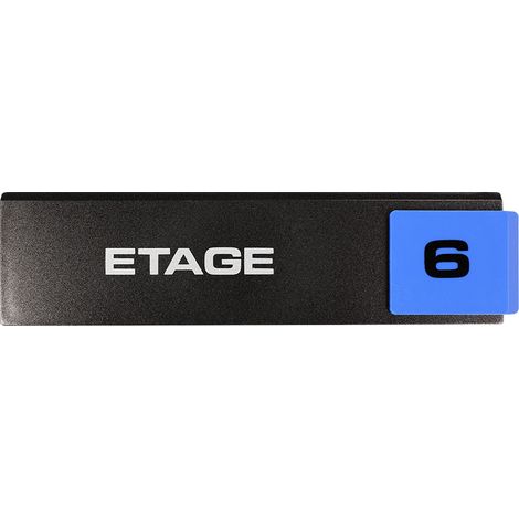 Plaque de porte Etage 6 - Europe design 175x45mm - 4260327