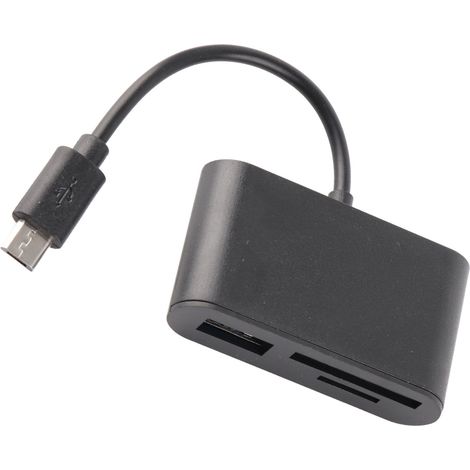 Micro-USB-Kartenleser, kompatibel mit Speicherkarten, USB-Sticks und anderen Android-Geräten. Kompatibel mit Mobiltelefonen, Computern und Android-Geräten. (1/5)