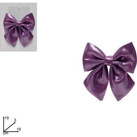 FIOCCO METALLIZZATO VIOLA DIMENSIONE 16CM.