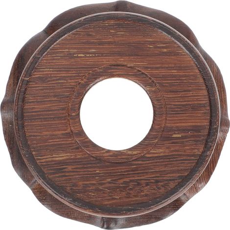 pour pots de fleurs en bois SECFOU plateforme ronde creuse
