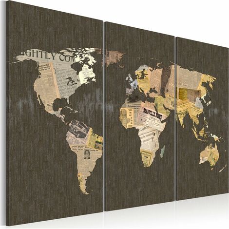 Tableau nouvelles du monde - 90 x 60 cm (1/4)