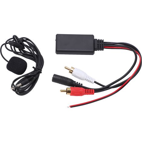 Adaptateur Bluetooth 5.0 avec entrée AUX, câble stéréo sans fil, kit mains-libres avec micro, compatible autoradio Pioneer à ports audio 2RCA (1/5)