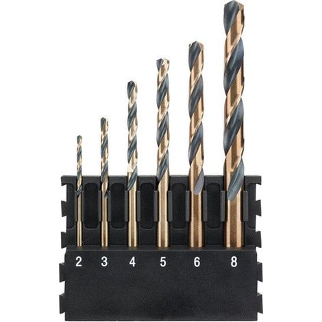 Barrette de 6 forêts métal DEWALT DT70828-QZ Black&Gold