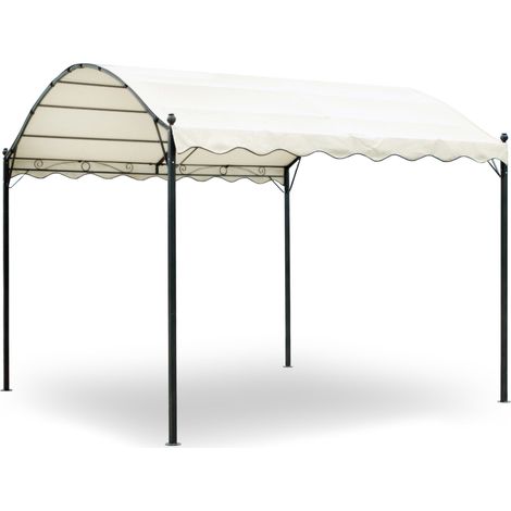 Gazebo da Giardino 3x4m in Ferro Morel Boston Bianco