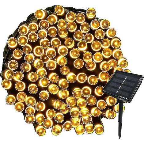 1 Pice 22m Solaire Fairy Tale Light 200 Led 8 Mode String Light (blanc Chaud), Idal Pour Les Ftes, Mariages, Anniversaires Et Jardins Extrieurs (1/5)