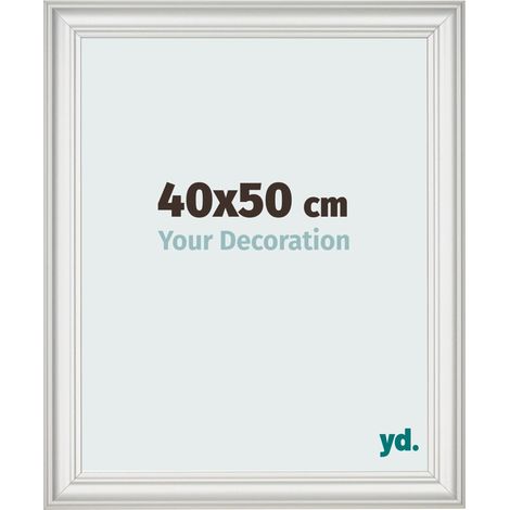 yd. - Cadre photo 40x50 - Blanc Patine - MDF - Lazio