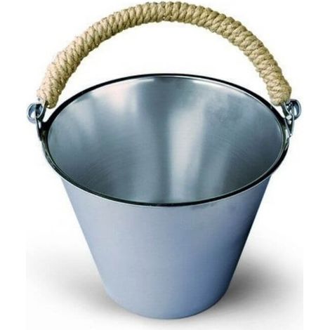 Sauna-Eimer Edelstahl Inhalt 8 Liter