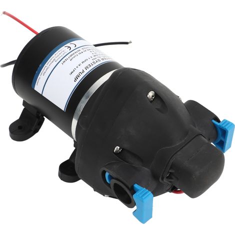 Pompe à eau à membrane haute pression, micro-surpresseur 2,1 GPM (8 LPM), 12 V CC, 25 psi, pour brumisation domestique, camping-car, bateau et applications marines. (1/5)