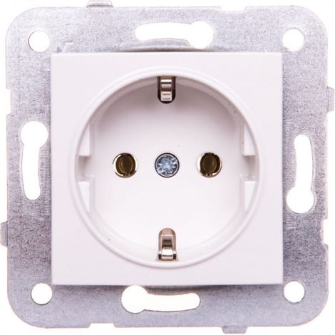Karre Schuko-Steckdose, Farbe Weiß / 90963608