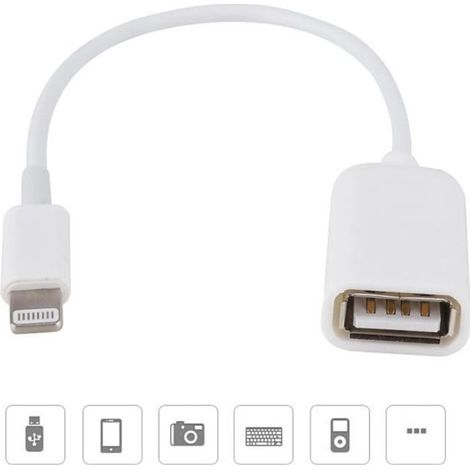 Câble adaptateur OTG USB pour iPhone (1/4)