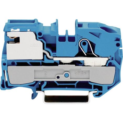WAGO 2016-7114 Morsetto sezionatore 12 mm A molla Attribuzione: N Blu 1 pz.