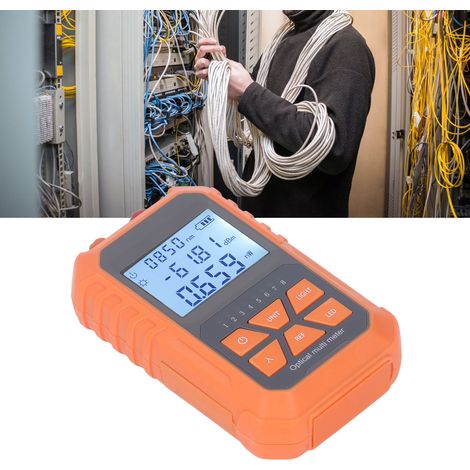 -50+26 dBm 15 km Batterie au lithium rechargeable Localisateur visuel de défauts + Unité intégrée de mesureur de puissance à fibre optique (VFL) (1/5)