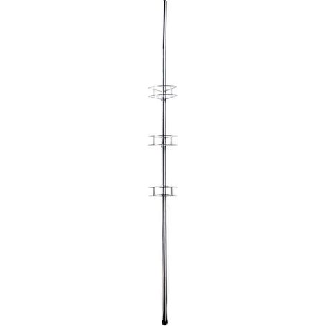ÉTAGÈRE DE DOUCHE SUSPENDUE D'ANGLE À EMBOÎTER (1/3)