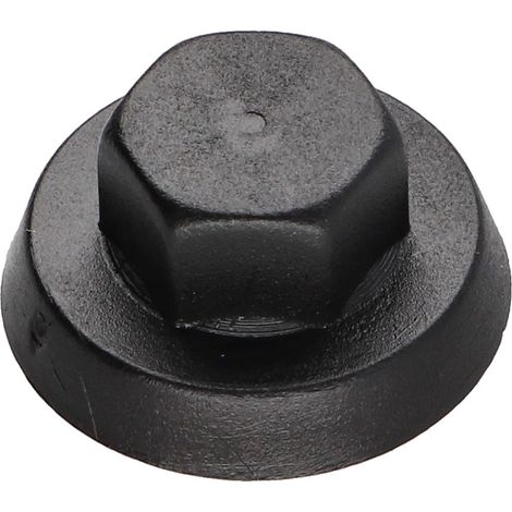 CAP Polyéthylène Vis Diamètre 4.8-5.5 Surplat 8 RAL9005 noir foncé (1/5)