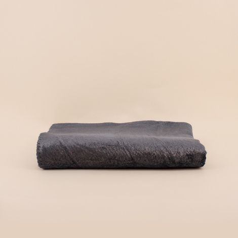 Plaid gris brillant 130x160cm