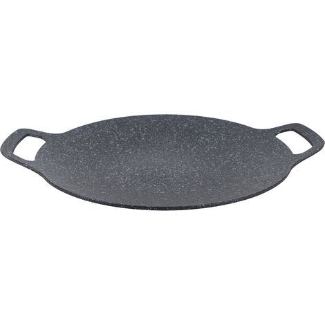 Plaque de cuisson coréenne universelle à induction, antiadhésive, en aluminium épais, pour barbecue intérieur et extérieur, 38 cm / 15 pouces