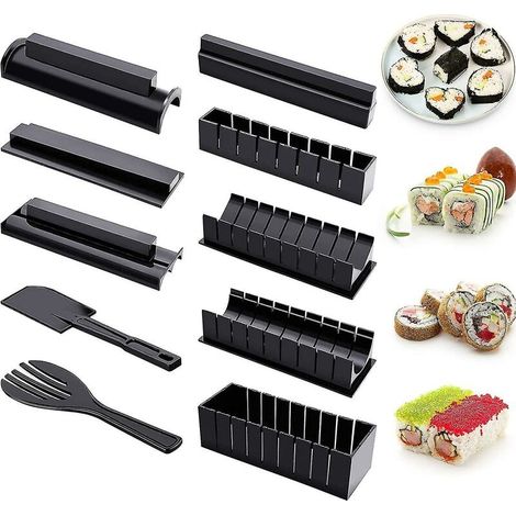 Sushi Making Kit For Beginners,10 Pieces Plastic Sushi Maker Tool (1/4)