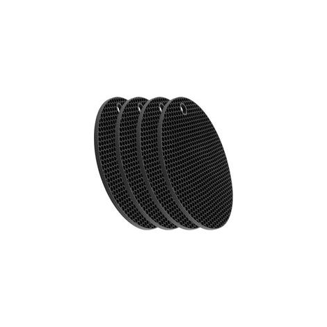 Dessous De Plat Silicone 4 Circulaire, sous-Plat, Antidérapant, Durable Dessous De Plat en Silicone Résistant, Résistants Dessous De Cuisine pour Casseroles Chaudes, Poêles (1/5)