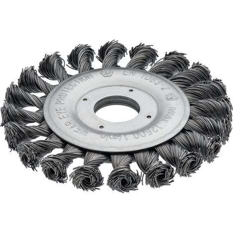 VIGOR Scheibenbürste für Winkelschleifer, 115 mm, gezopft (1/4)