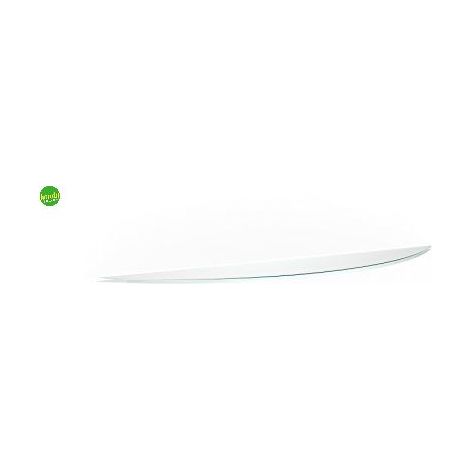 Ripiano Bolis Italia Vitra spicchio trasparente 20 x 90 x 0,8 cm
