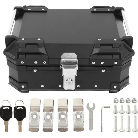 Coffre de moto 28L amovible avec base et doublure, grande capacité, antichoc, remplacement pour Suzuki (1/5)