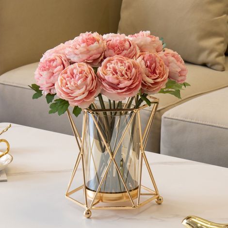 Élégant vase en fer forgé — Idéal pour les dîners romantiques aux chandelles et la décoration intérieure (1/5)
