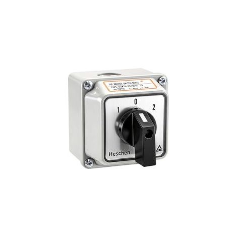 Selettore a camme rotativo universale, SZW26-20/D202.2D, 660V 20A, ON-OFF-ON, 3 posizioni 2 fasi 8 morsetti, con interruttore principale scatola esterna (Scatola standard) (1/5)