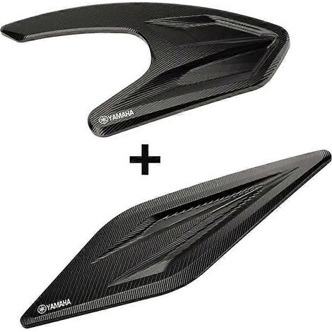 S'applique au couvercle de protection du filtre à air Yamaha NMAX155 NVX/AEROX, couvercle en alliage d'aluminium (noir, 1 jeu YAMAHA) (1/5)