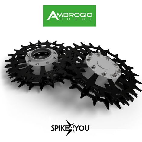 Ruote per il robot rasaerba AMBROGIO L30E, L30ES, in acciaio inox da 3 mm (1/2)