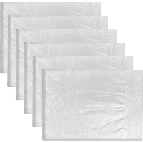 6 Films de Protection 4x5m - Polyéthylène - Anti-Poussière - Pour Peinture et Rénovation (1/5)