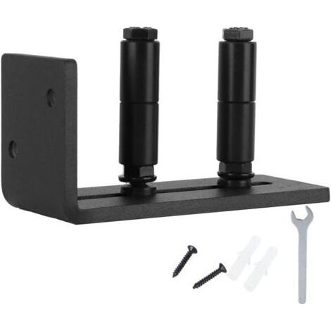 BRICOOMARKET Eosnow Guide de porte de grange coulissante, Kit de rouleaux de sol inférieur en acier au carbone, accessoire de quincaillerie (1/4)