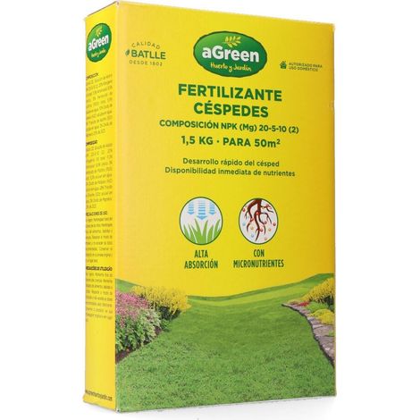 Fertilizante granulado para césped 1,5 kg - 50 m²