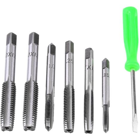 Jeu de 40 pièces filières et tarauds métriques trempés, outils à main coniques pour filetage de vis (1/5)