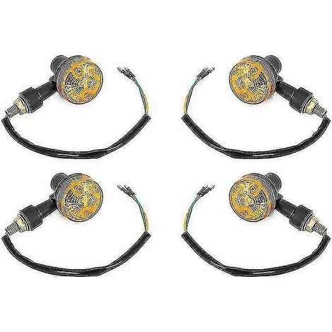 20244 feux indicateurs LED. clignotants 6V. feux clignotants orange pour moto. clignotants 6V pour moto. (1/5)