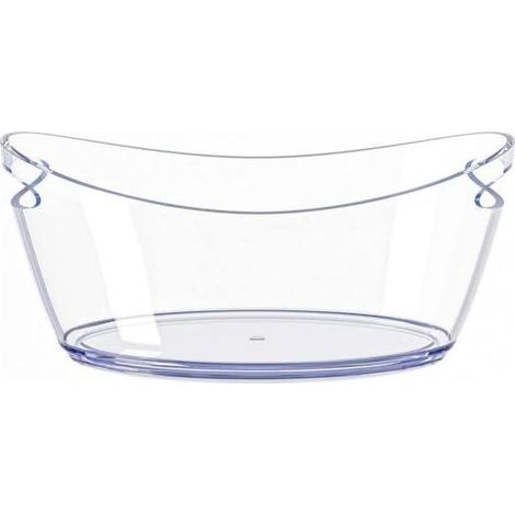 Grand seau à glace en acrylique transparent de qualité alimentaire pour fête, bar, champagne, bière, vin pétillant, cocktails, transparent (1/5)