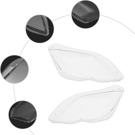 Klare Scheinwerfergläser links+rechts für Mercedes GLK X204-350 2013-2015 (1/5)