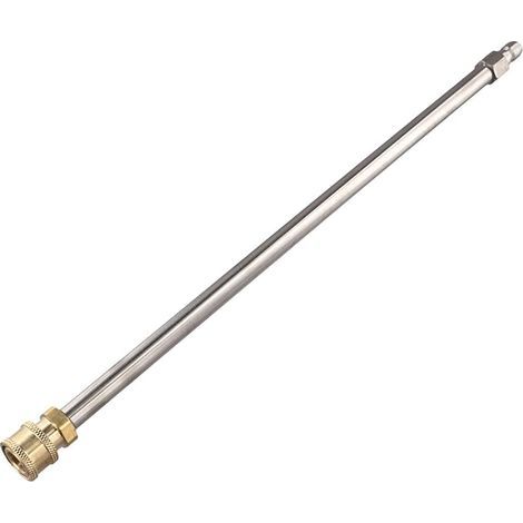 Rallonge de nettoyeur haute pression en acier inoxydable 40 cm avec raccords en laiton, lance de pulvérisation haute puissance 4000 PSI pour nettoyer les allées, patios, voitures (1/5)