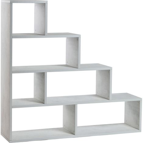 Libreria a Scala 4 Ripiani 150x144x38 cm Ossido Bianco (1/4)
