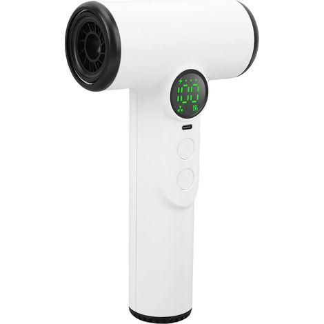 Sèche-cheveux sans Fil – 3 Vitesses et 3 Températures avec Batterie Rechargeable USB, Sèche-cheveux Portable avec écran Numérique pour Plage, Camping (1/5)